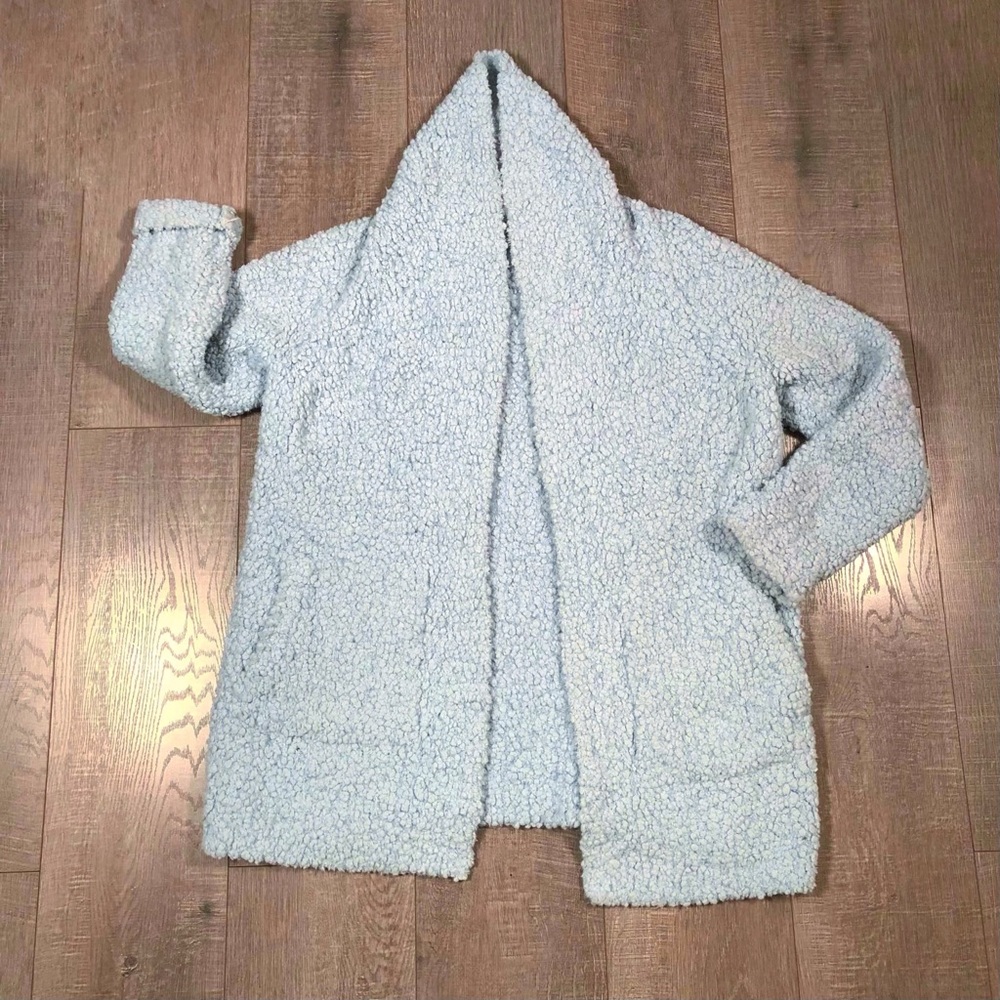Barefoot Dreams Women’s Boucle Wide Shawl Collar Cardigan Sweater Size S Color B